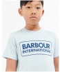 Boy's Barbour International Essential Large Logo Tee, 6-9yrs - Sky
