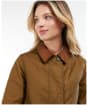 Women's Barbour Attingham Wax Jacket - Sand / Ancient