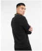 Men's Barbour International Legacy Tipped L/S Polo - Black