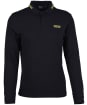 Men's Barbour International Legacy Tipped L/S Polo - Black