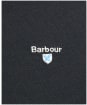Men's Barbour Tartan Pique Polo Shirt - BLACK/STONE