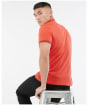 Men's Barbour International Essential Tipped Polo Shirt - INTENSE ORANGE