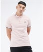 Men's Barbour International Essential Tipped Polo Shirt - PINK CINDER