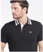 Men's Barbour Hawkeswater Tipped Polo Shirt - Black