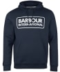 Men's Barbour International Pop Over Hoodie - International Navy