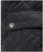 Men's Barbour International Ariel Quilted Jacket - Black / Yellow