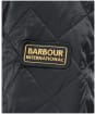 Men's Barbour International Ariel Quilted Jacket - Black / Yellow