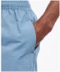 Men's Barbour Essential Logo 5” Swim Shorts - Force Blue