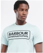 Men's Barbour International Essential Large Logo Tee - PASTEL SPRUCE