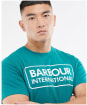 Men's Barbour International Essential Large Logo Tee - SHADED SPRUCE