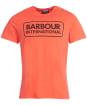Men's Barbour International Essential Large Logo Tee - INTENSE ORANGE