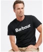 Men's Barbour Logo Tee - Black