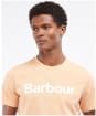 Men's Barbour Logo Tee - CORAL SANDS