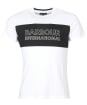Men’s Barbour International Panel Logo Tee - White / Black