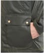 Men's Barbour Hooded Domus Wax  - Fern / Dress