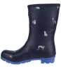 Women’s Joules Molly Wellies - Navy Dogs