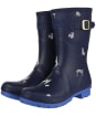 Women’s Joules Molly Wellies - Navy Dogs