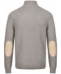 Men's Barbour Patch Half Button Lambswool Sweater - Stone