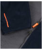 Zone3 Polar Fleece Parka Robe Jacket - Navy / Grey / Orange
