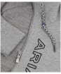 Women’s Ariat Team Logo Full Zip Sweatshirt - Heather Grey