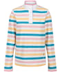 Women’s Crew Clothing Padstow Sweat - Apricot / White / Coral