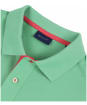 Men's GANT Contrast Collar Short Sleeve Rugger Shirt - ABSINTHE GREEN