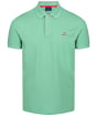 Men's GANT Contrast Collar Short Sleeve Rugger Shirt - ABSINTHE GREEN
