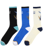 Men’s Salty Crew Tailored Socks – 3 Pack - Assorted 2