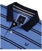 Men’s Crew Clothing Tenby Stripe Polo Shirt - Provence / Navy