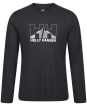 Men’s Helly Hansen Nord Graphic Long Sleeve T-Shirt - Ebony
