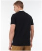 Men’s Barbour International Tipped Sports Collar Polo Shirt - Black