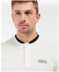 Men’s Barbour International Tipped Sports Collar Polo Shirt - Whisper White