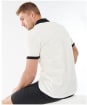 Men’s Barbour International Transmission Zip Polo Shirt - Whisper White