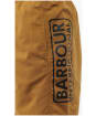 Men's Barbour International Large Logo Swim Shorts - Russet