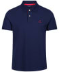 Men's GANT Contrast Collar Short Sleeve Rugger Shirt - Persian Blue
