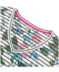Women’s Joules Celina Print Top - Cream Navy Floral Stripe