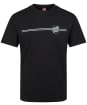 Men's Santa Cruz Opus Dot Stripe T-Shirt - Black / Ice Blue