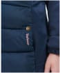 Girl's Barbour Kennard Quilted Sweater Jacket - Navy