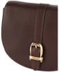 Women’s Barbour Laire Leather Saddled Bag - Dark Brown