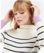Women's Barbour Stripe Guernsey Knit Sweater - Off White Stripe