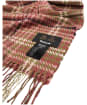 Women’s Barbour Barmack Houndstooth Tartan Scarf - MIDNIGHT BERRY