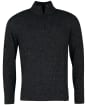 Men's Barbour Tisbury Half Zip Sweater - Black
