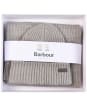 Men’s Barbour Crimdon Beanie and Scarf Gift Set - Grey