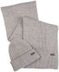 Men’s Barbour Crimdon Beanie and Scarf Gift Set - Grey