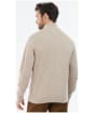Men's Barbour Tisbury Half Zip Sweater - Stone