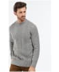 Men’s Barbour Essential Cable Knit - Grey Marl