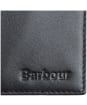 Men’s Barbour Colwell Small Leather Wallet - BLACK/CORDOVAN