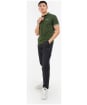 Men's Barbour International Essential Tipped Polo Shirt - KOMBU GREEN