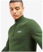 Men’s Barbour International Essential Half Zip Sweater - KOMBU GREEN
