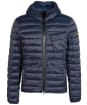 Men’s Barbour International Racer Ouston Hooded Quilted Jacket - Navy